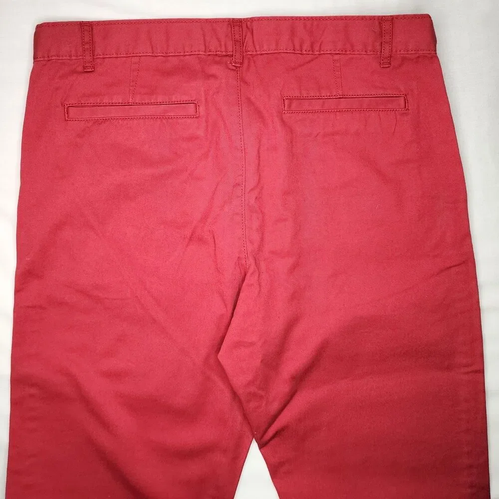 The Children's Place Boys Red Chino Pants Size 18 NWT Adjustable Waist